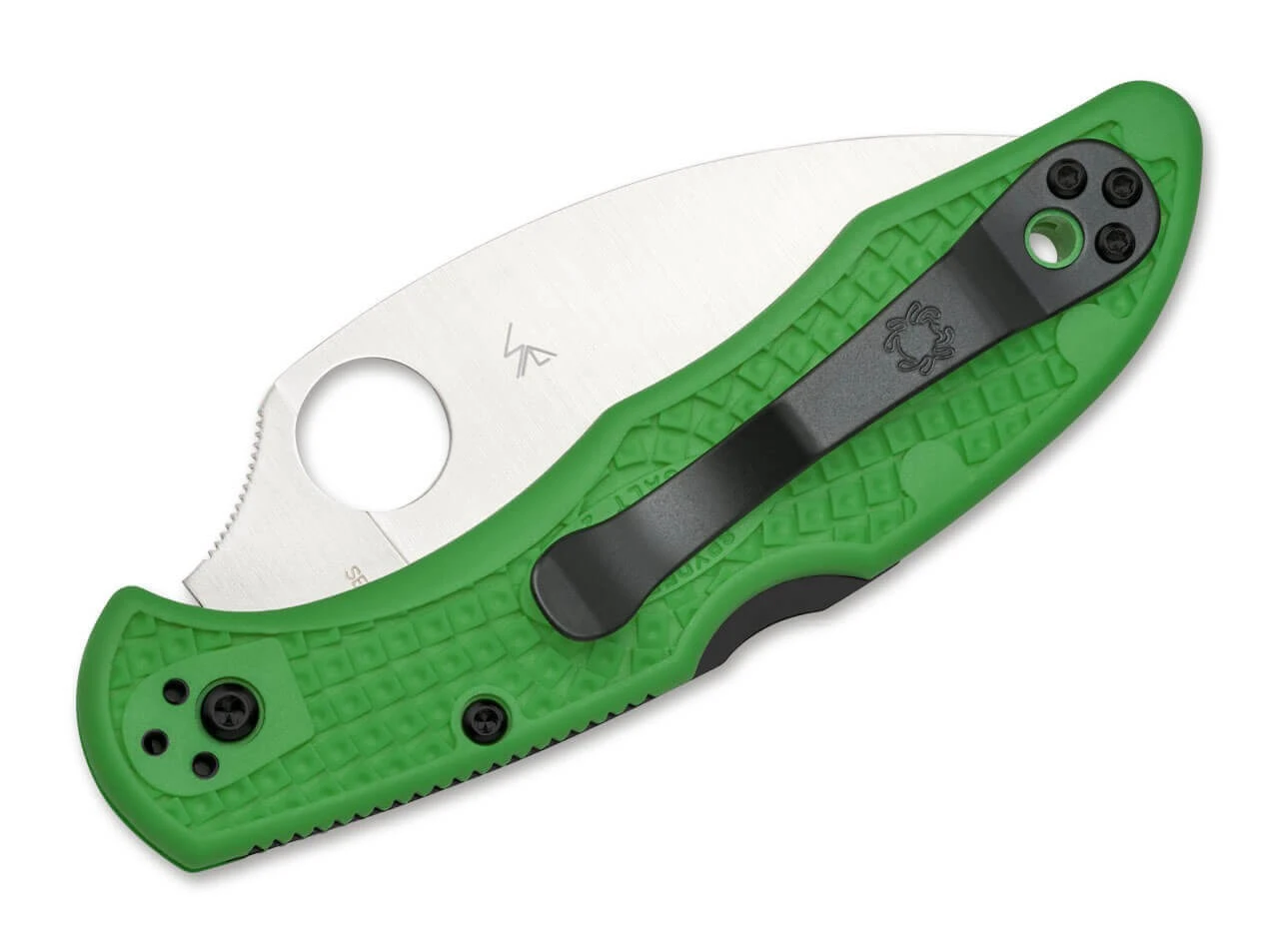 Spyderco Salt 2 Wharncliffe Serrated LC200N Green 4 Spyderco Salt 2 Wharncliffe Serrated LC200N Green – Bild 2