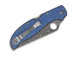 Spyderco Strech 2XL Blue Nishijin Glass Fiber Damascus Sprint Run -Magnum Store spyderco strech 2xl blue nishijin glass fiber damascus sprint run 01sp1247dam 2 1280x1280